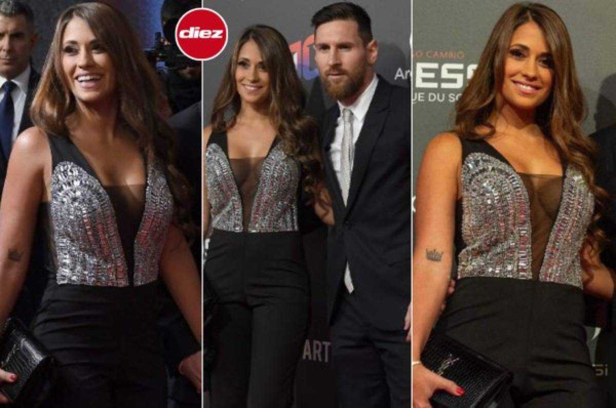 Fotos: Antonella Roccuzzo levanta suspiros en la gran noche de Messi