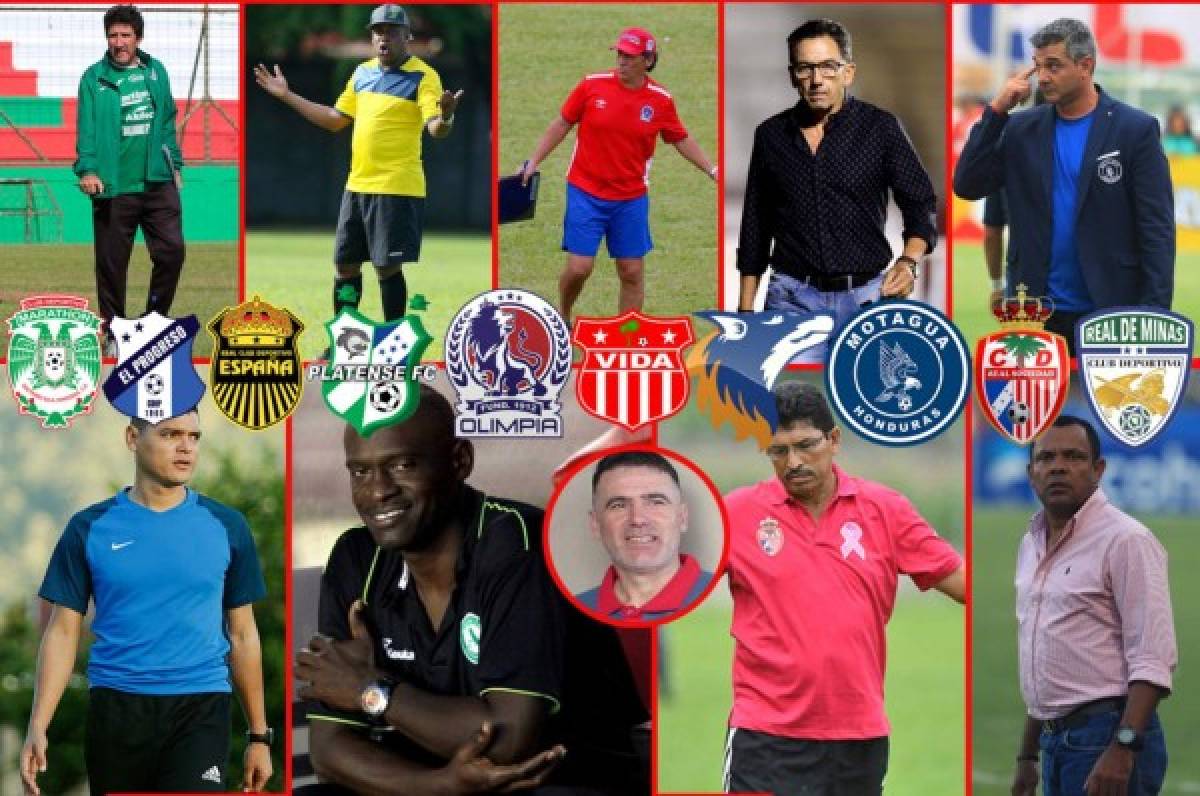 Experiencia de sobra: Los números de los técnicos que dirigirán en la Liga Nacional de Honduras