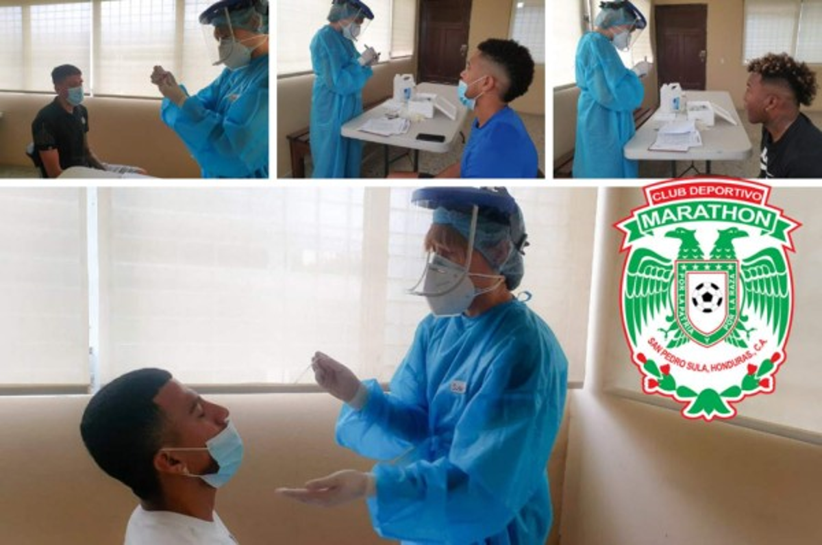 Marathón realiza pruebas de Covid previo a la pretemporada del torneo Clausura 2021