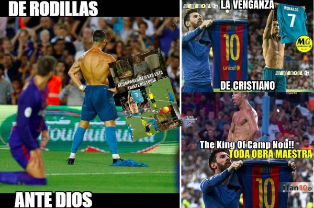 Los divertidos memes que dejó la celebración de CR7 ante Barcelona