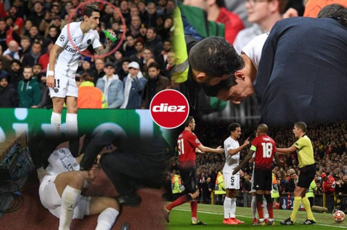 Fotos: Di María y su ''cervecita'' en el triunfo del PSG sobre el Manchester United