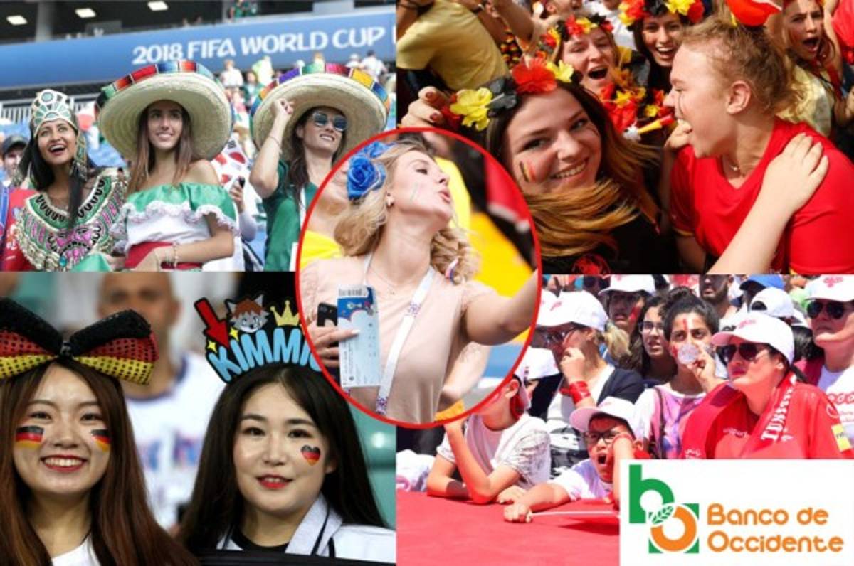 En fotos: El bonito ambiente y las bellas mujeres que engalanan esta jornada en el Mundial de Rusia