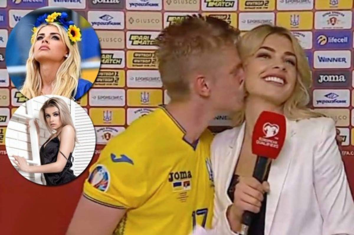 ¡Hizo un Casillas! Zinchenko besa en plena entrevista a Vlada Shcheglova, reportera ucraniana