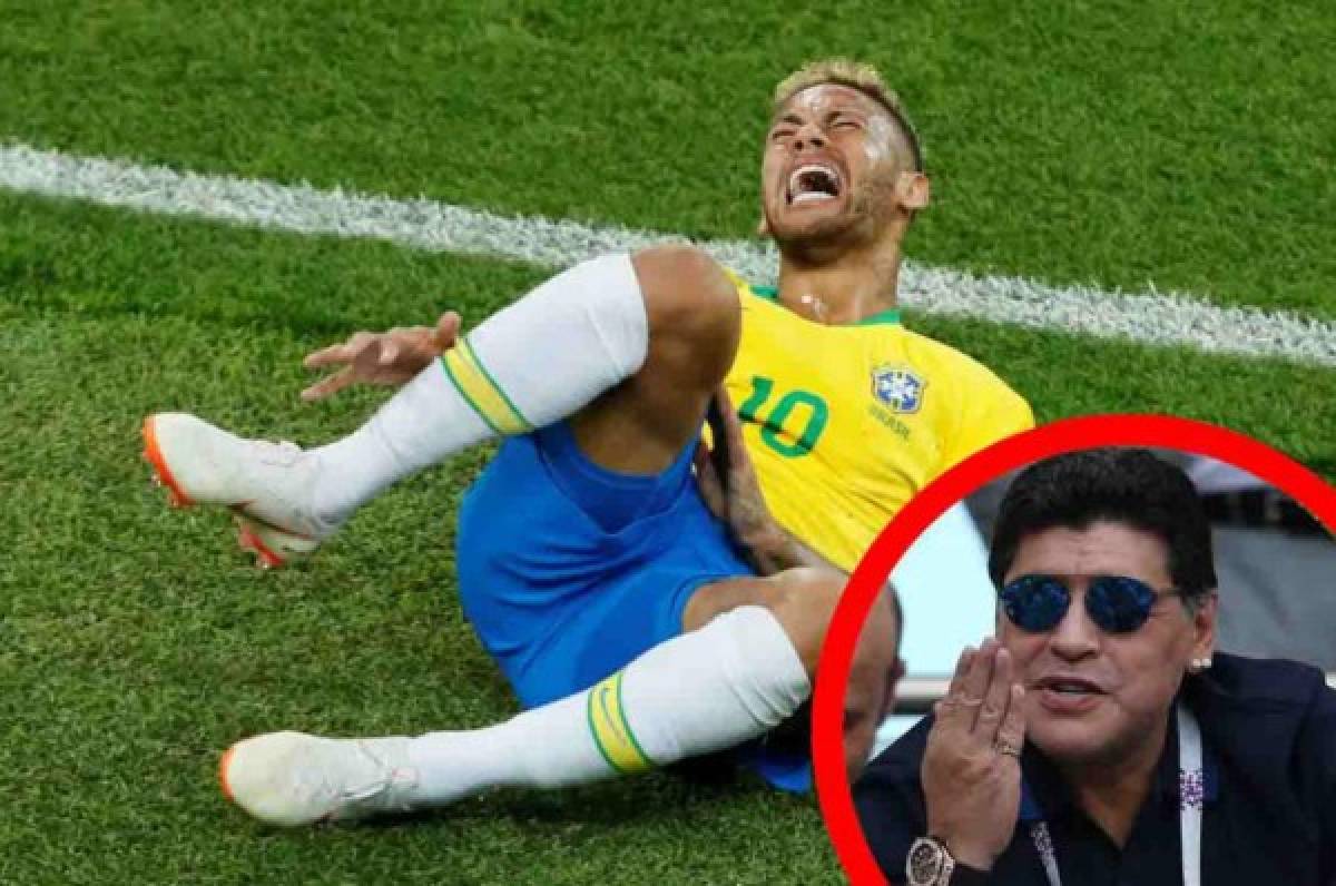 Maradona advierte a Neymar sobre el VAR antes del Brasil-México