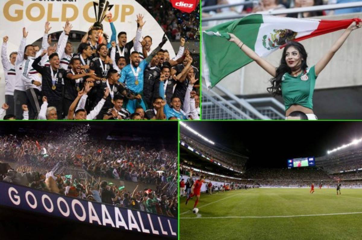 No se vio por tv: El festejo de México al coronarse campeón de la Copa Oro