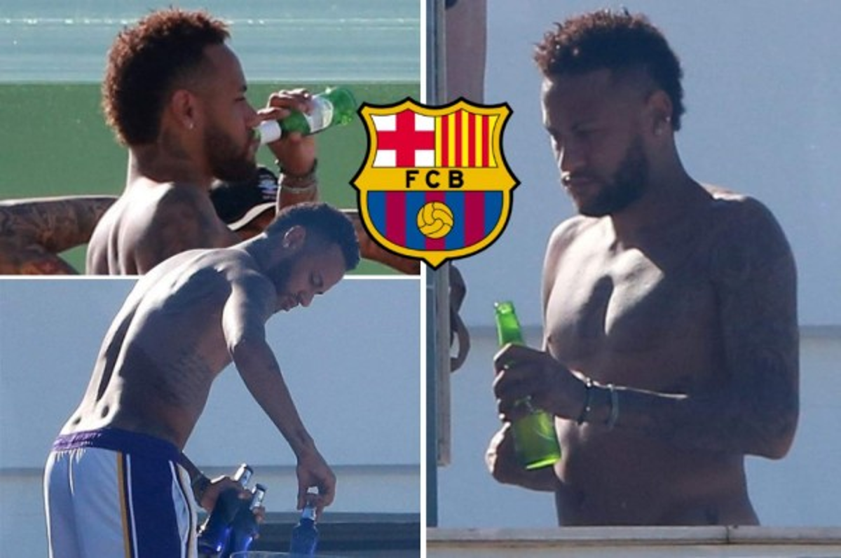 Entre cervezas y amigos, así son las vacaciones de Neymar en Río de Janeiro