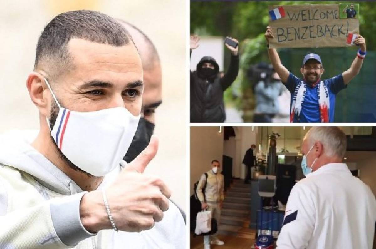 Así fue el regreso de Benzema a la selección de Francia: El gesto de Deschamps y pancartas