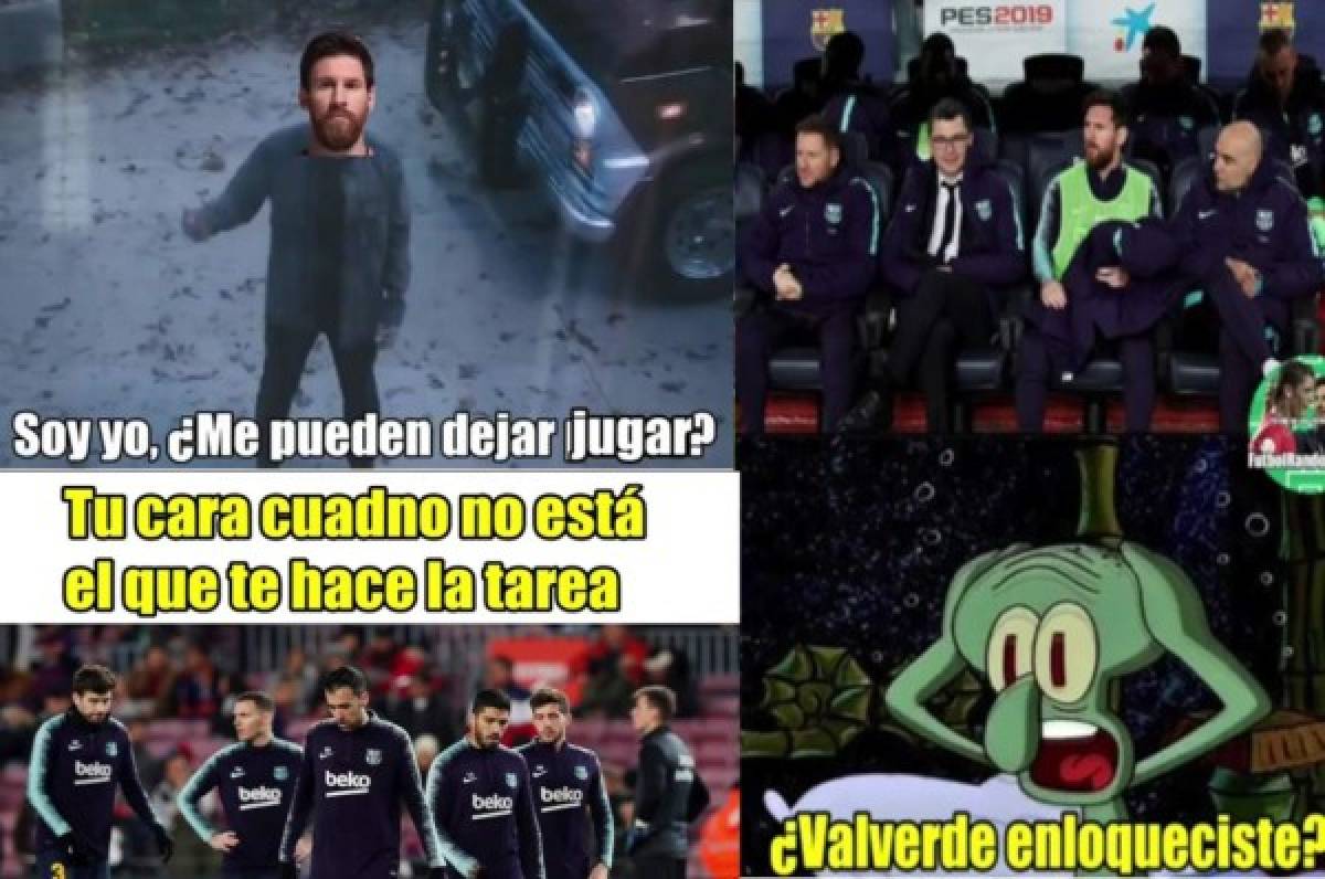 Memes: Hacen pedazos al Barcelona por dejar a Messi de suplente ante el Leganés