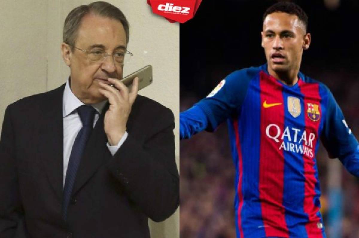 Florentino Pérez: ''Neymar pasó el reconocimiento médico con el Real Madrid''