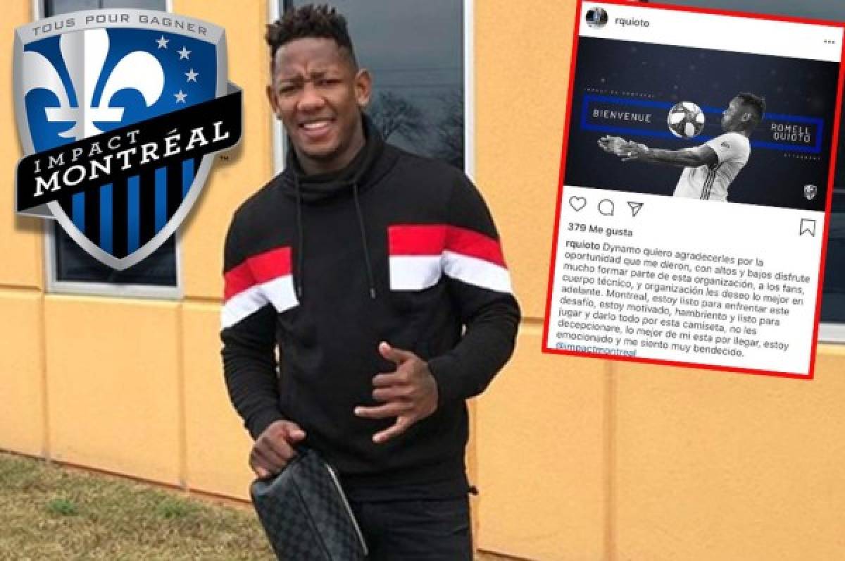 Romell Quioto tras fichar por el Montreal: 'Estoy hambriento, no les voy a decepcionar'