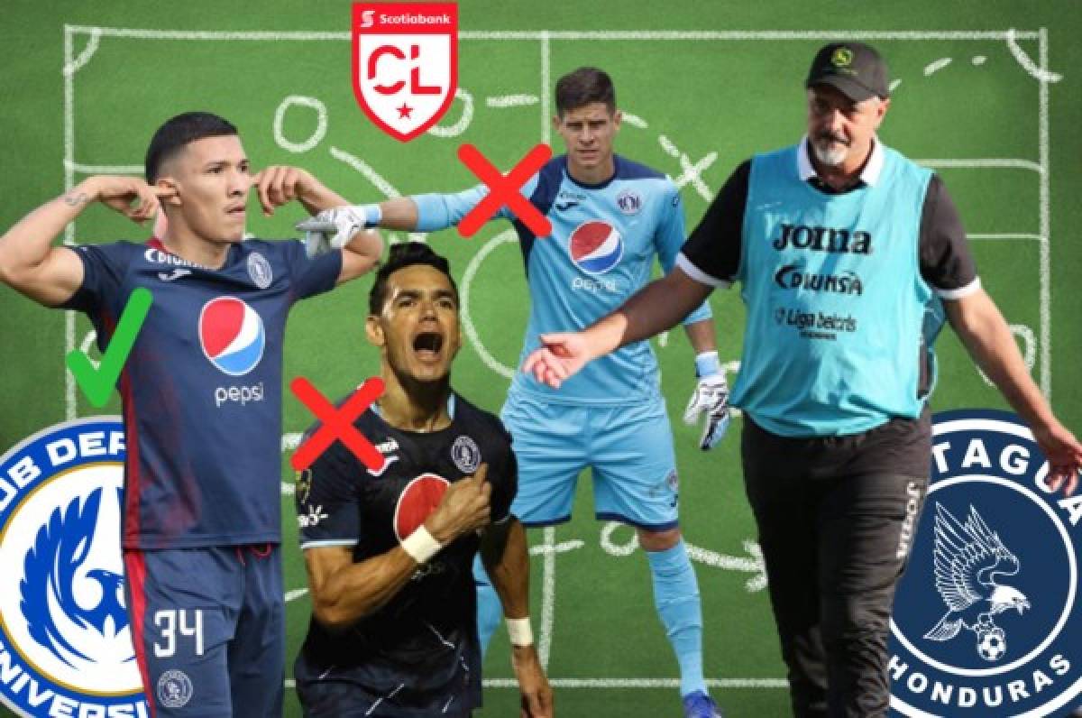 Con 9 variantes: Diego Vázquez y su modificada alineación para el Motagua vs Universitario por Liga Concacaf