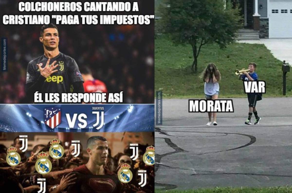 'Trituran' con memes a Cristiano Ronaldo y a la Juventus tras derrota ante el Atlético