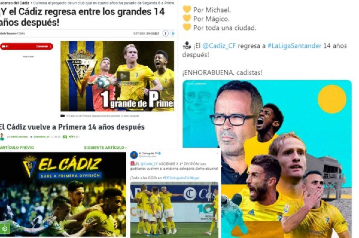 'Regresa entre los grandes': Los medios internacionales destacan el ascenso del Cádiz y Choco Lozano a Primera división de España