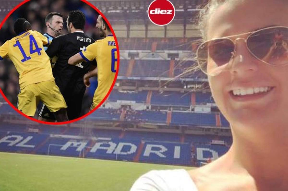 ¡La mujer del árbitro Michael Oliver es una enamorada del Real Madrid!