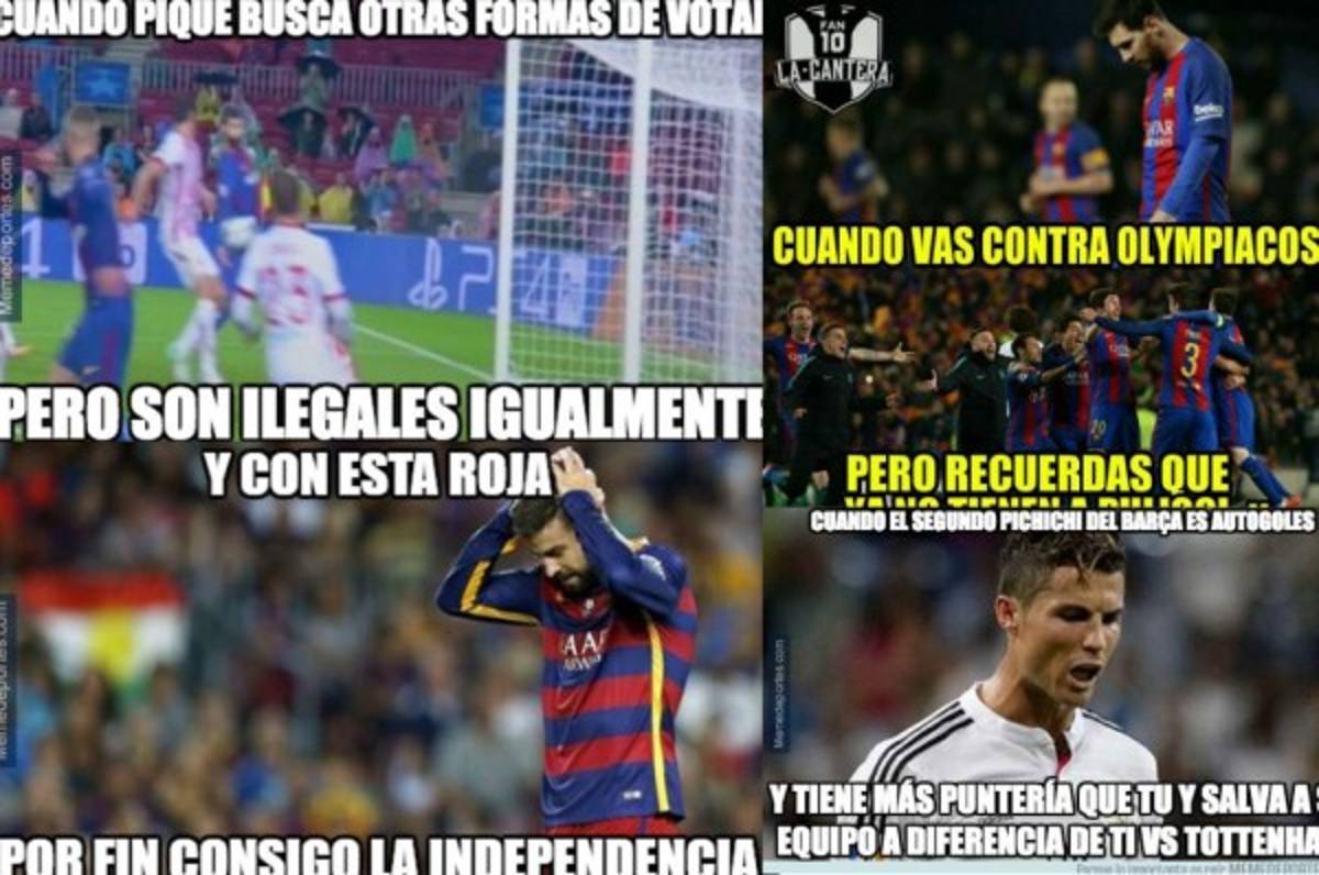 ¡Atacan a Piqué! Los imperdibles memes de la jornada de Champions League