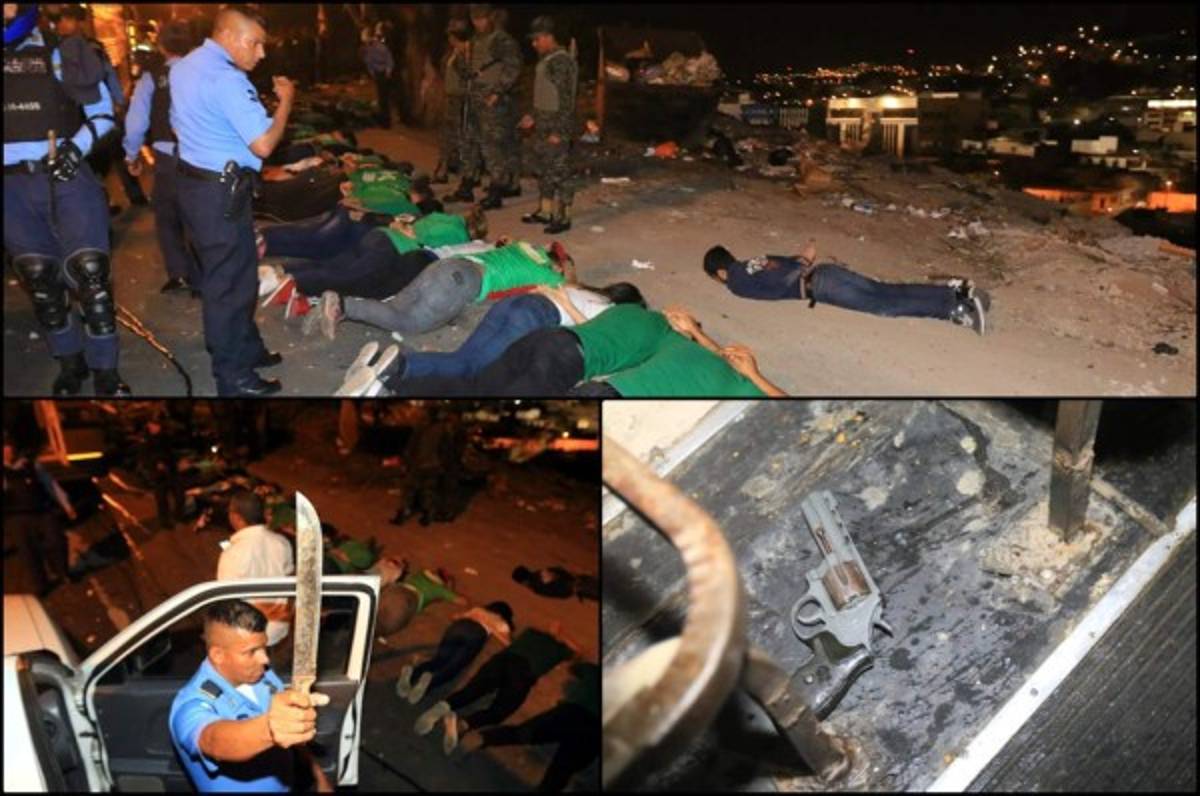 FOTOS: Barras del Olimpia y Marathón cruzan disparos en pleito