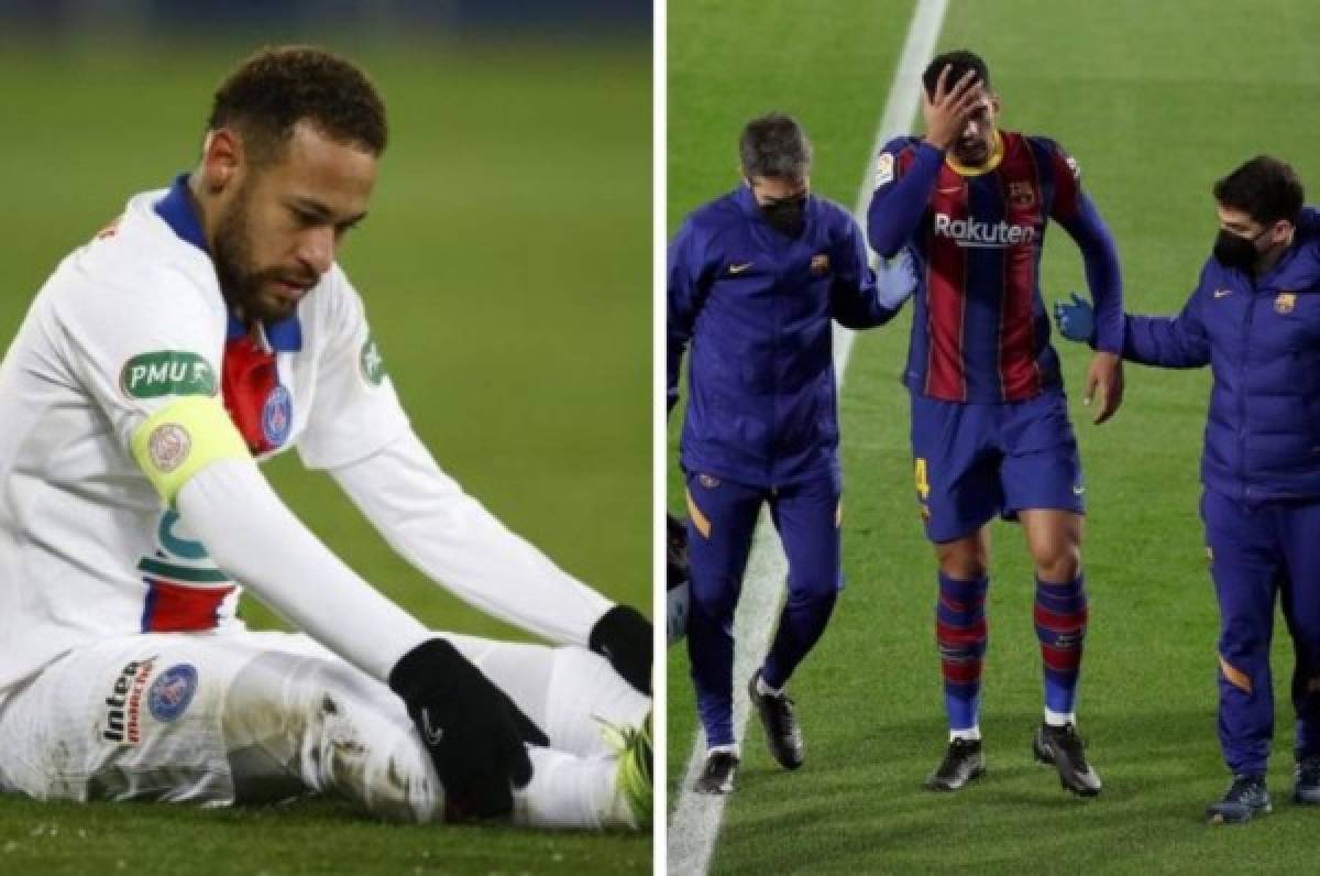 Muchas ausencias: Las bajas del Barcelona y PSG para la ida de octavos de la Champions