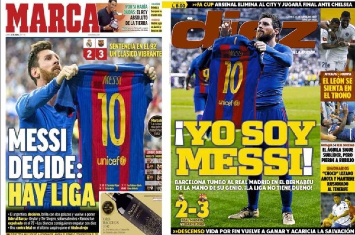 Messi el gran protagonista de las portadas de los diarios deportivos en el mundo.