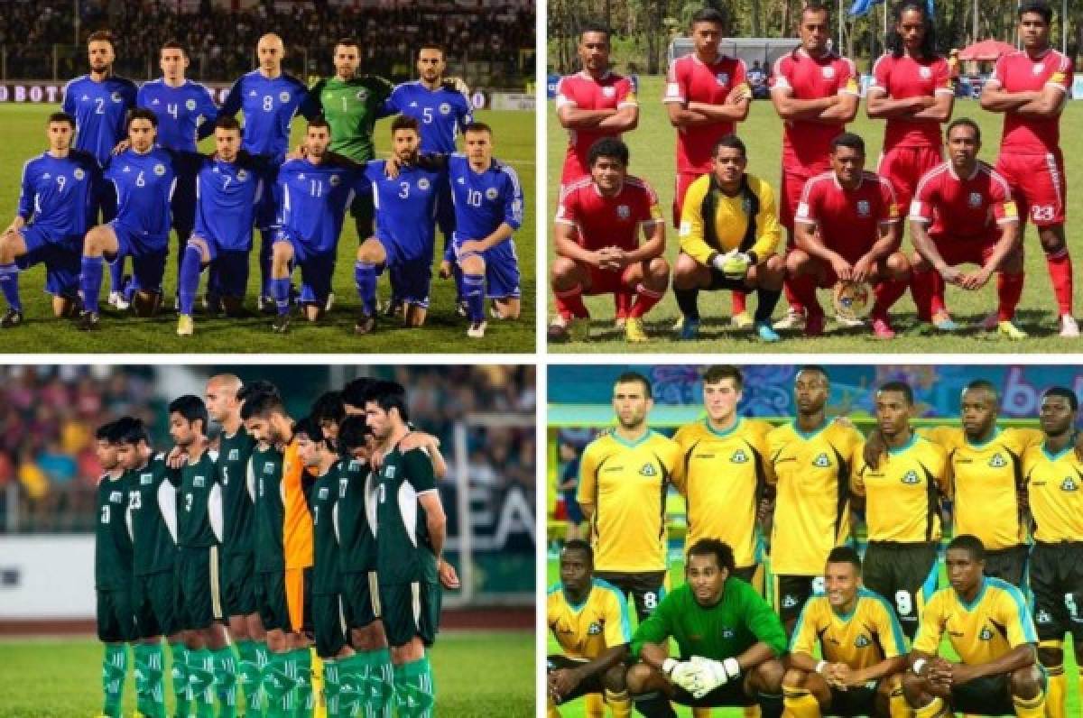 Las 15 peores selecciones de fútbol, según último ranking FIFA