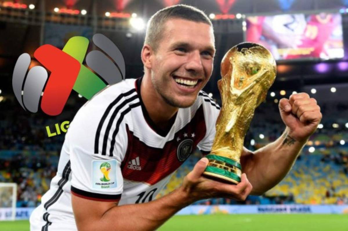 El sorprendente mensaje de Lukas Podolski a un equipo mexicano: ''Nos tocará encontrarnos...''