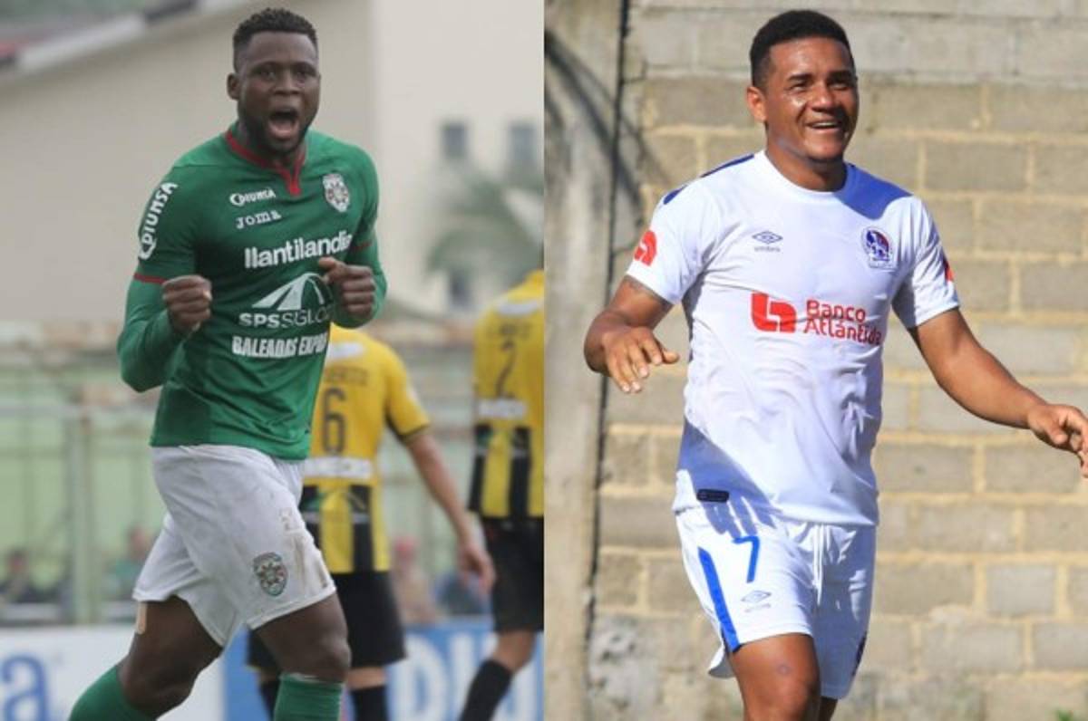 Arboleda y Carlos Will, los goleadores activos del clásico Marathón y Olimpia