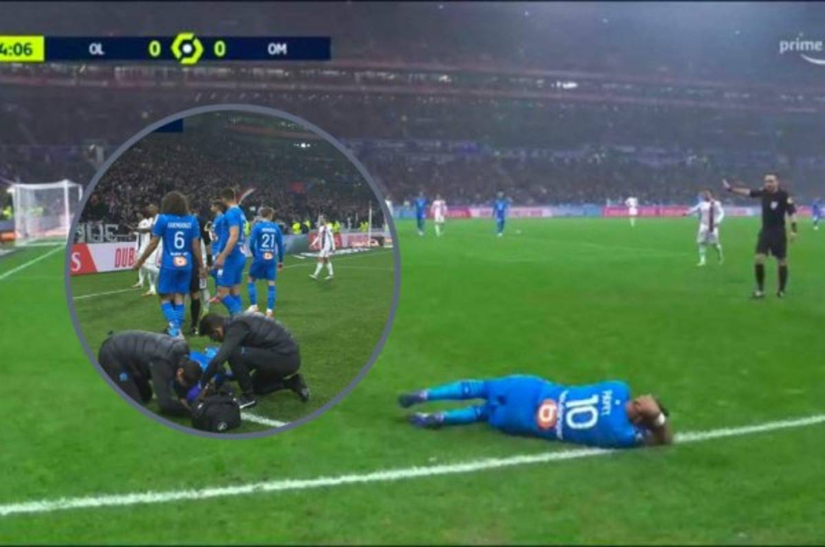 ¡Lamentable! Suspenden el clásico de Francia Lyon-Marsella por un botellazo a Dimitri Payet