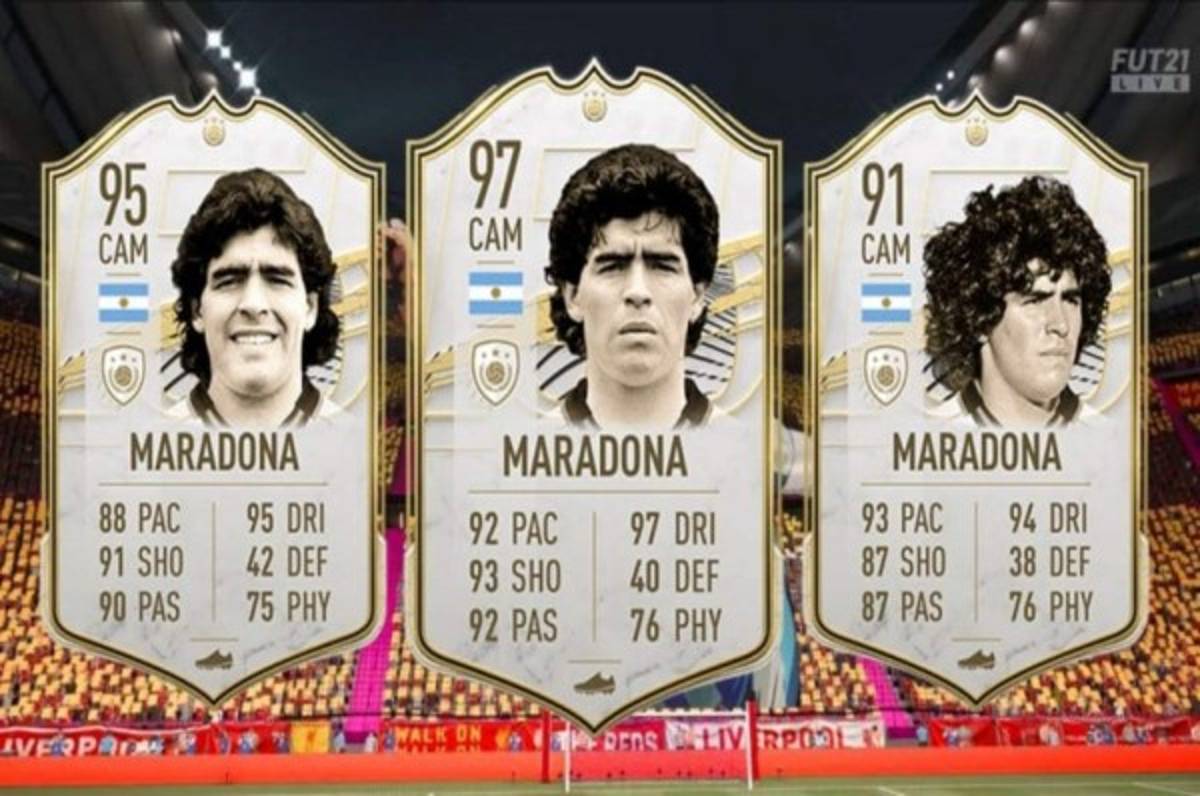 Las cartas de Maradona podrían desaparecer del Ultimate Team de FIFA 22 por demanda judicial