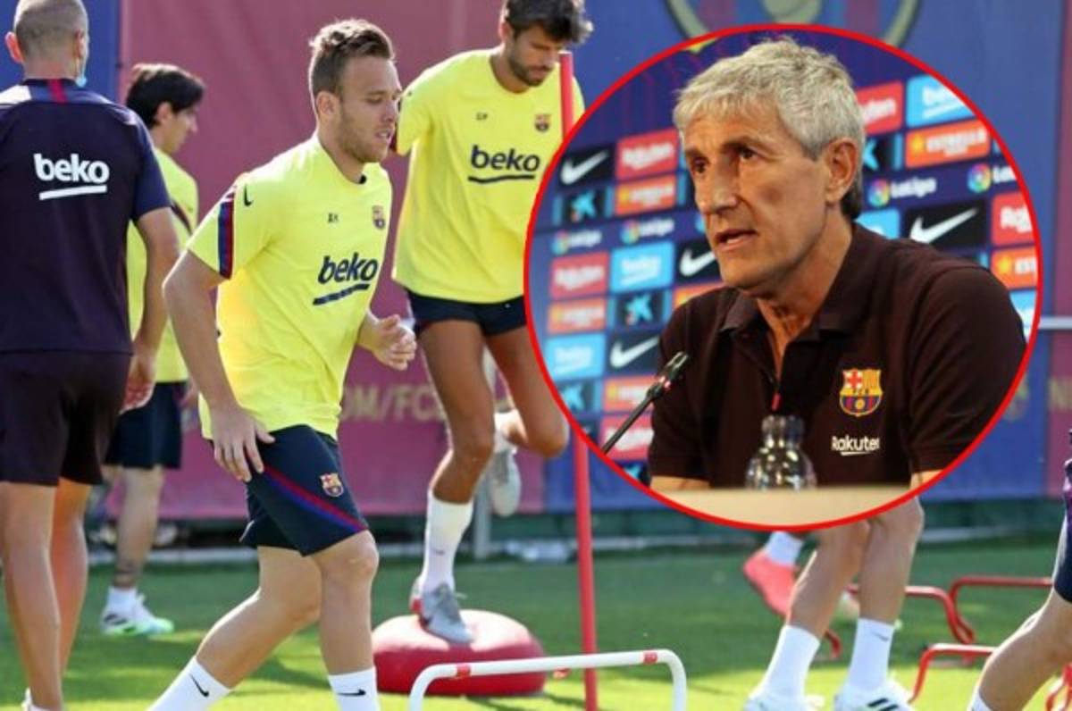 Setién revela lo que dijo Arthur a sus compañeros antes de marcharse a la Juventus