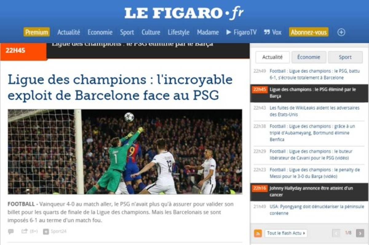 La prensa mundial se rinde al Barcelona: 'Proeza, apoteósico, grande el Barça'