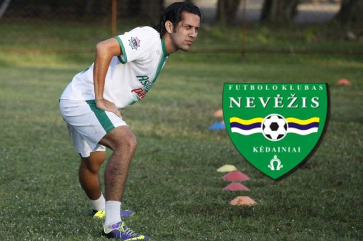 ¡A Lituania! Delantero hondureño Randy Diamond se muda al fútbol lituano