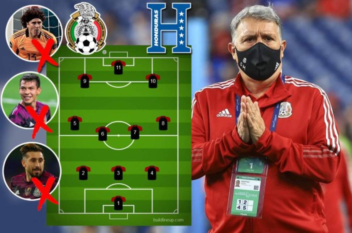 ¡Con siete bajas! El 11 que alista México para enfrentar a Honduras en amistoso en Atlanta