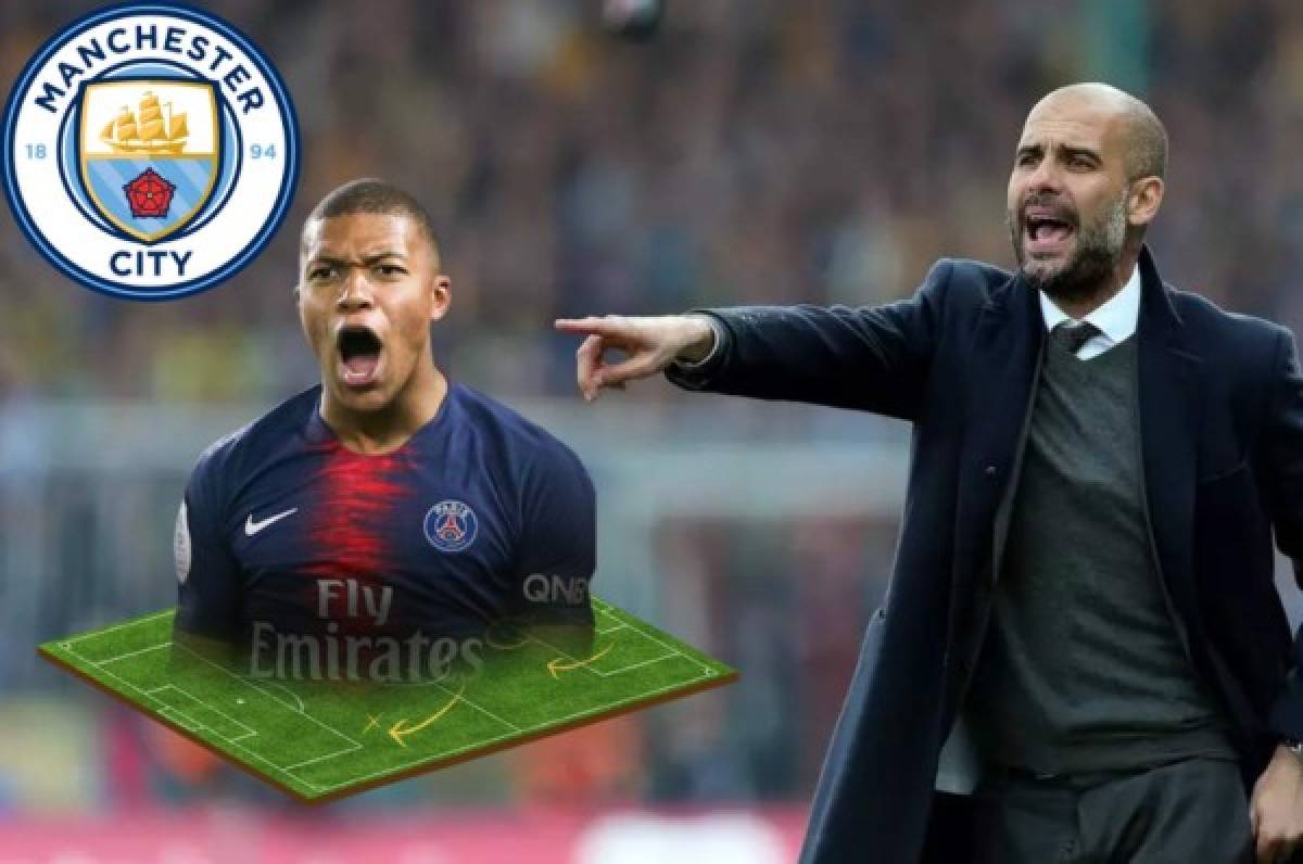 ¡Con Mbappé!: Así sería el nuevo equipazo del Manchester City para conquistar la Champions  