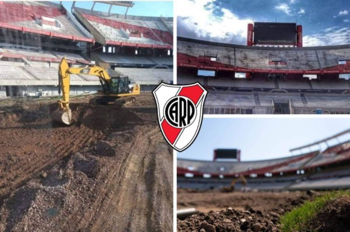 Como nunca lo habías visto: Así luce el estadio Monumental sin césped durante la remodelación