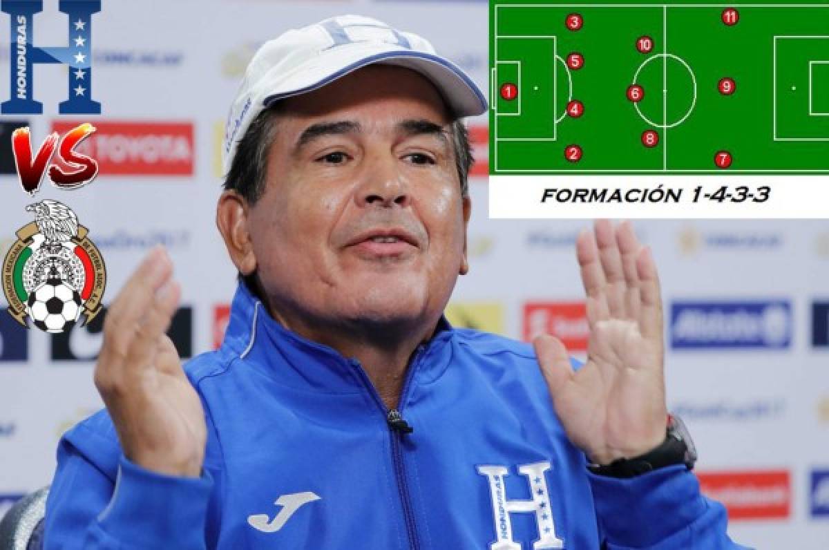 OFICIAL: Así jugará la Selección de Honduras esta noche contra México