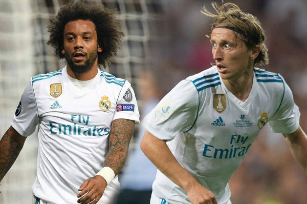 Marcelo y Modric sufren lesiones musculares y son duda para París