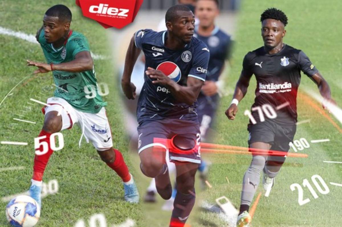 Con 'Muma' Fernández: Estos son los futbolistas más rápidos en la Liga Nacional de Honduras