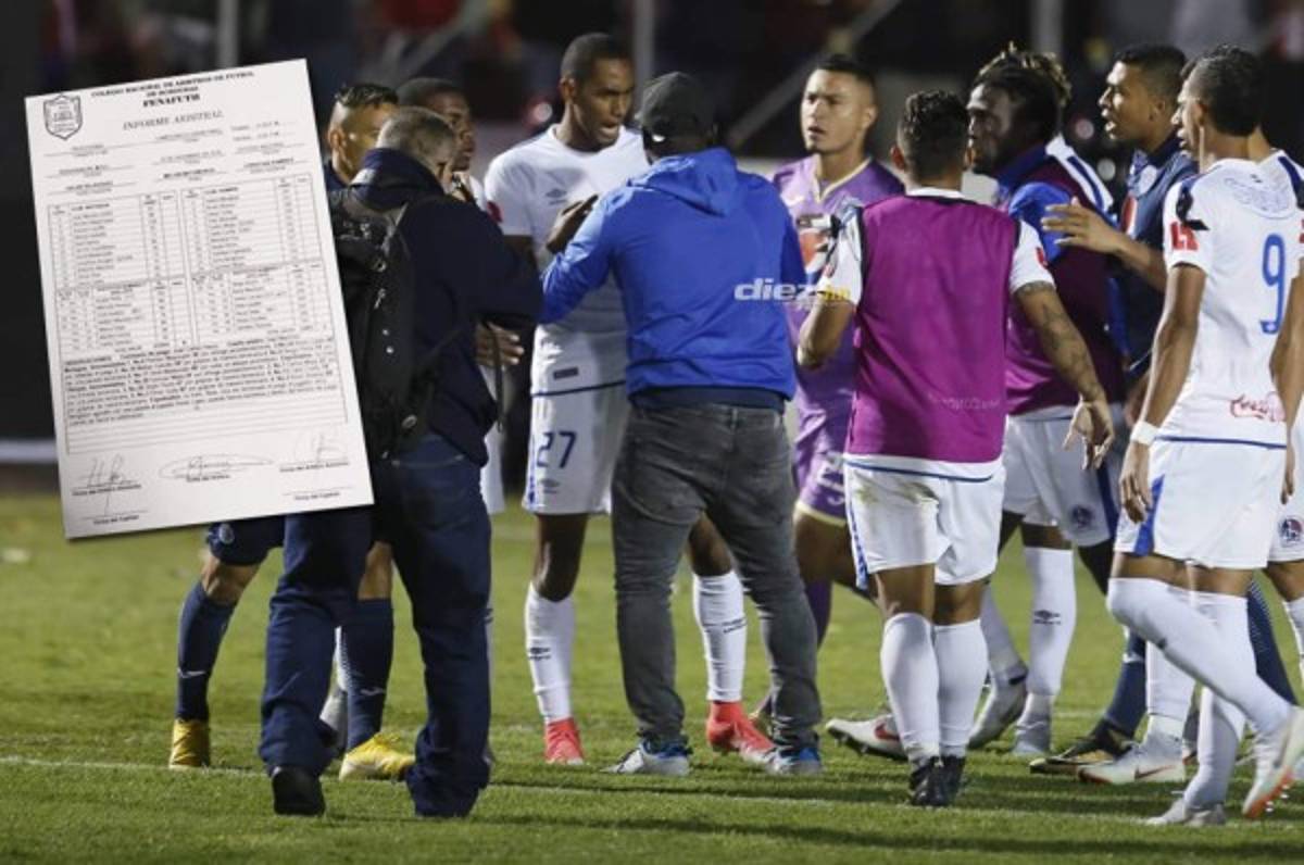 Jerry Bengtson agredió a Kevin López con una patada durante festejo del Motagua