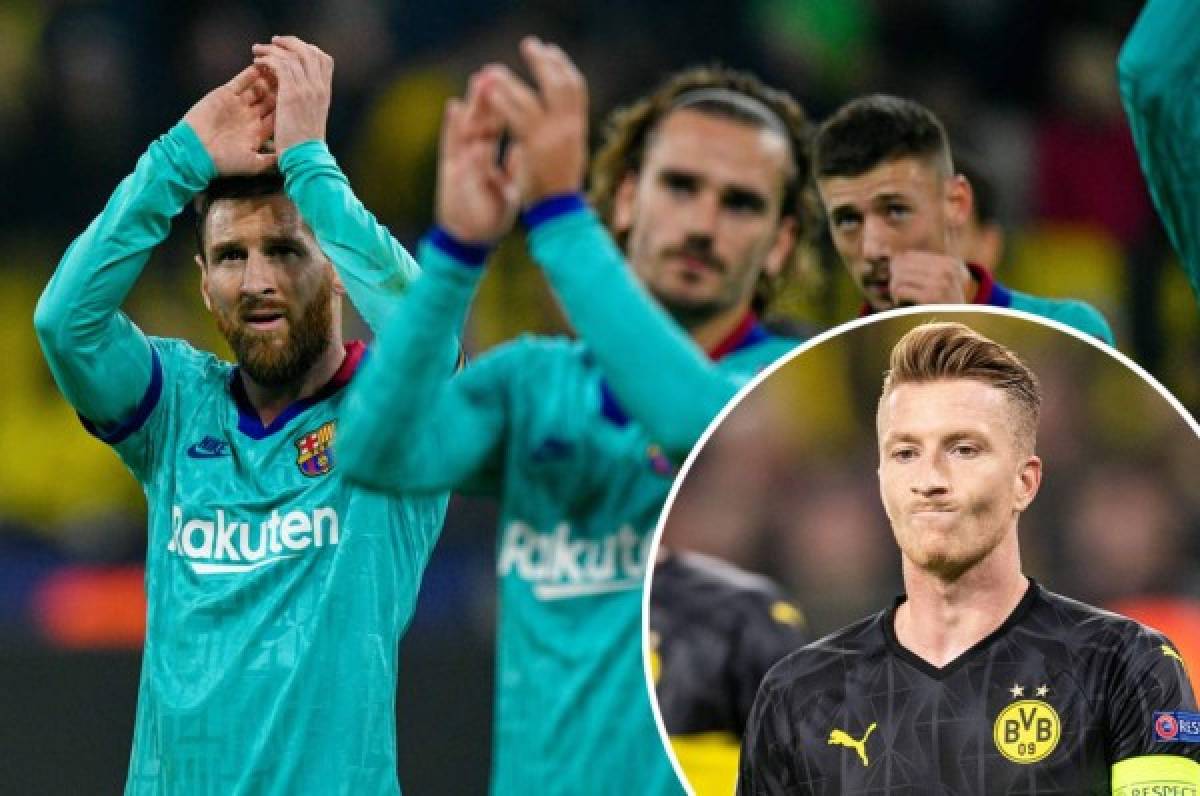 Ter Stegen permite al Barcelona empatar en Dortmund en el regreso de Messi
