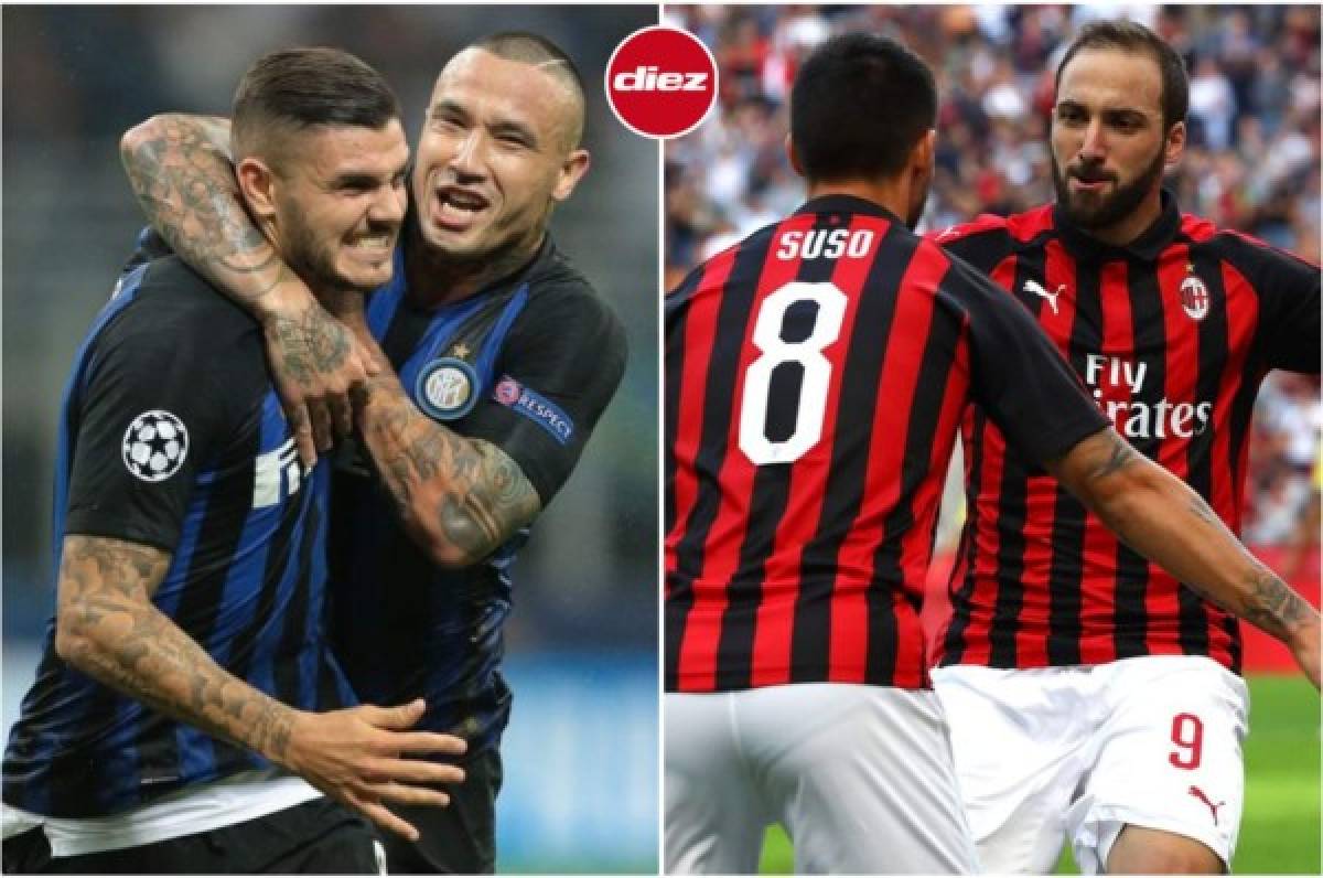 Hora y canal: El Inter choca hoy contra el Milan en el histórico derbi de Italia