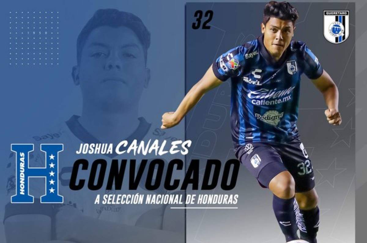 El Querétaro de México felicita Joshua Canales por su convocatoria a la Selección Sub-23 de Honduras