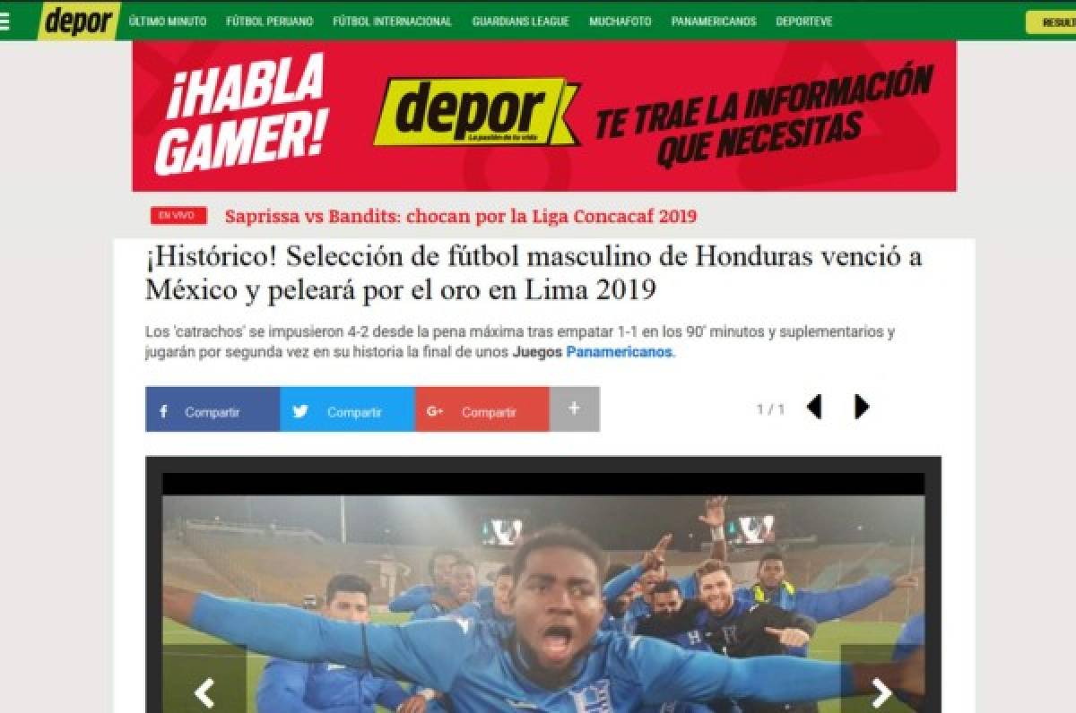 Prensa internacional ataca a México tras caer ante Honduras: 'Tricolor de tercera'