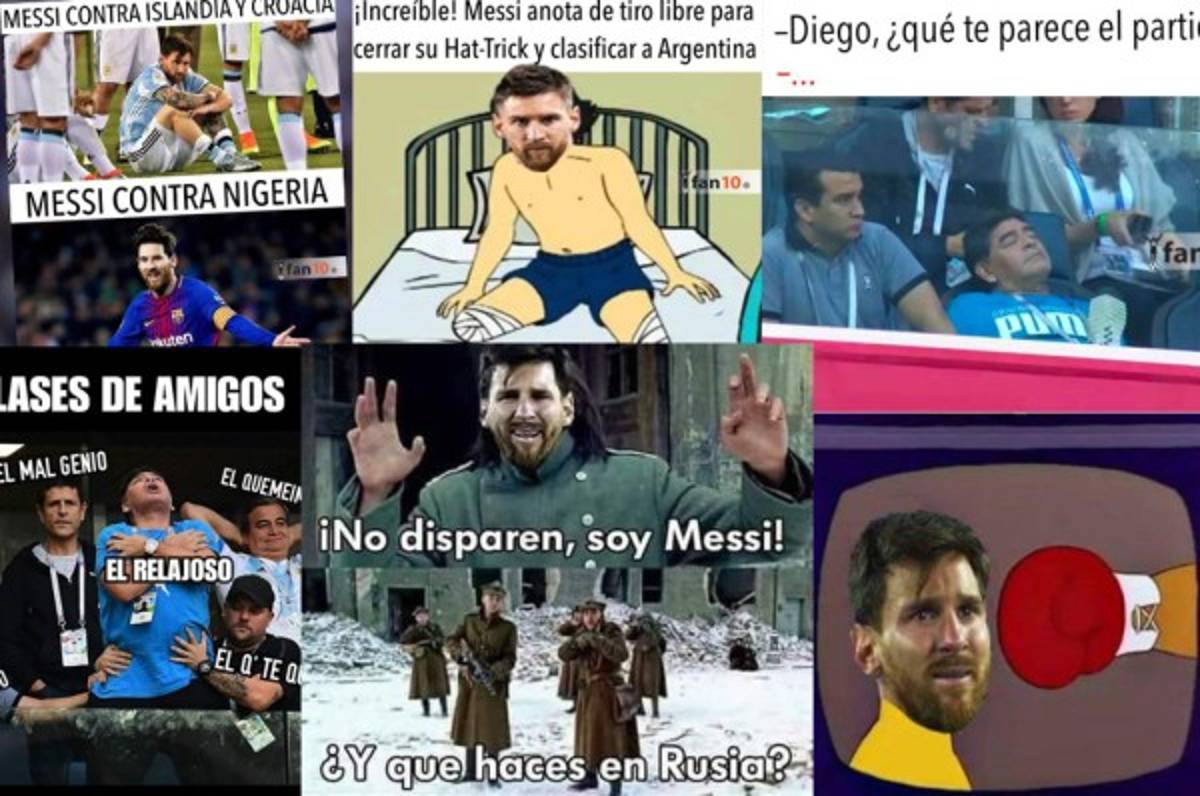 ¡MASACRADOS! Los memes atacan a Messi y Maradona tras clasificación de Argentina