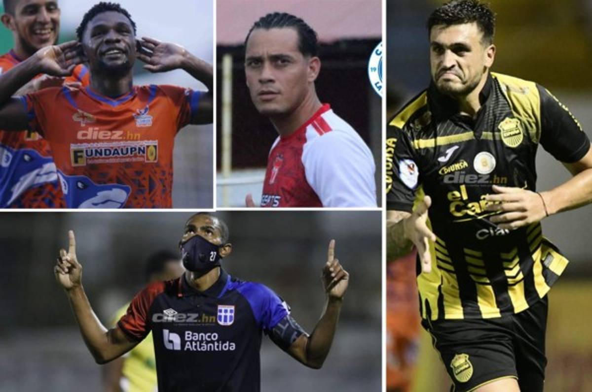 Una lucha de 'killers' en Honduras: Los cuatro delanteros que se pelean el liderato de goleo en la fase final del Apertura 2021