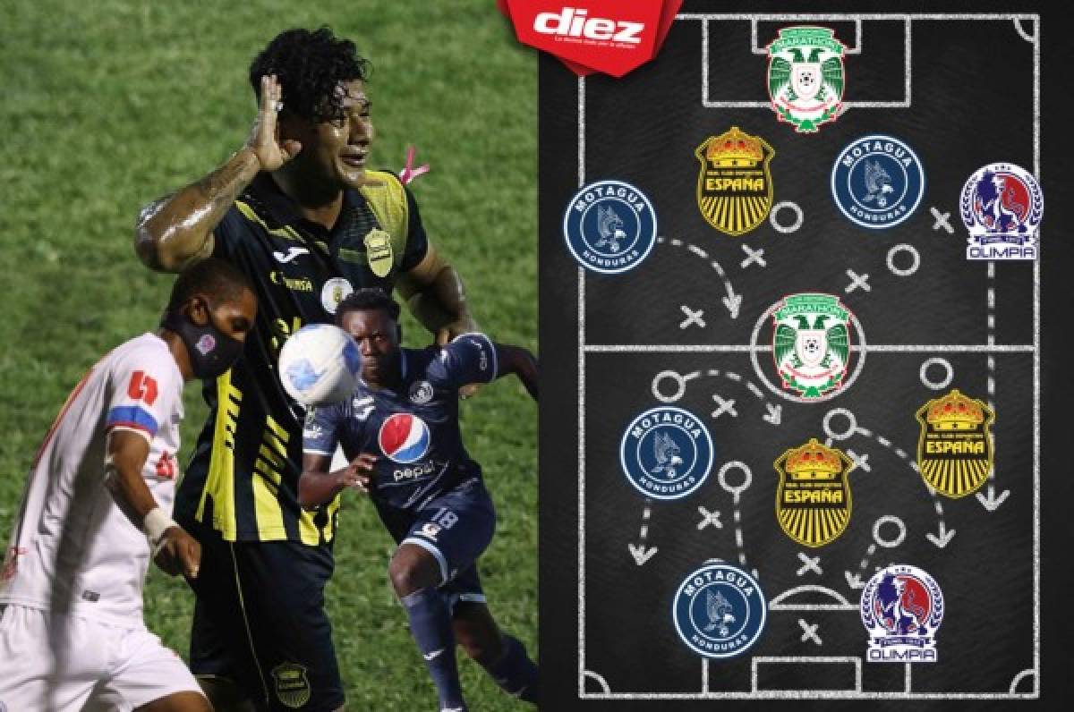 ¡Es un equipazo! El 11 ideal que nos dejó la jornada 3 del torneo Apertura 2020 en Honduras