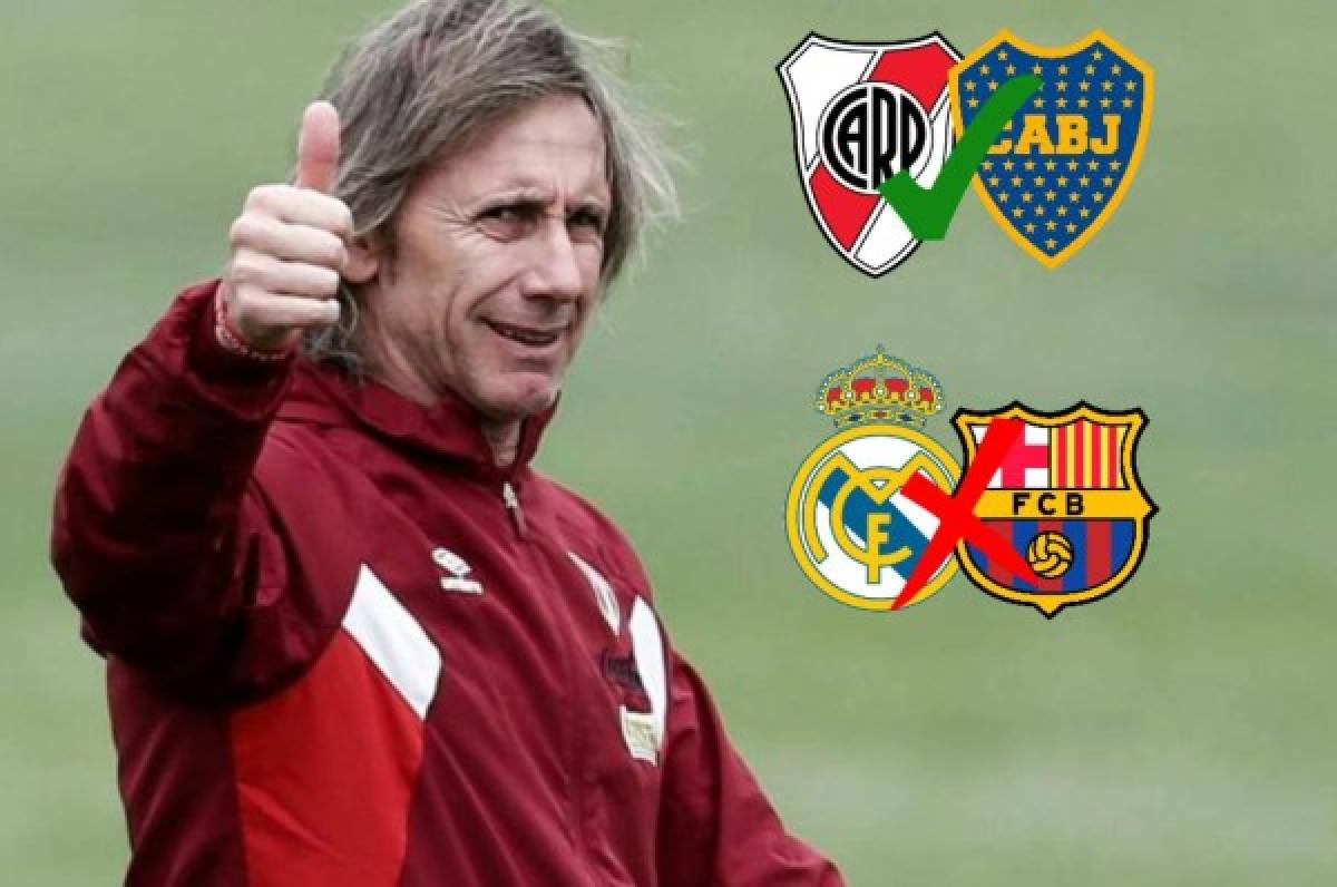 Ricardo Gareca: 'Un River-Boca es más apasionante que un Barcelona-Real Madrid'  