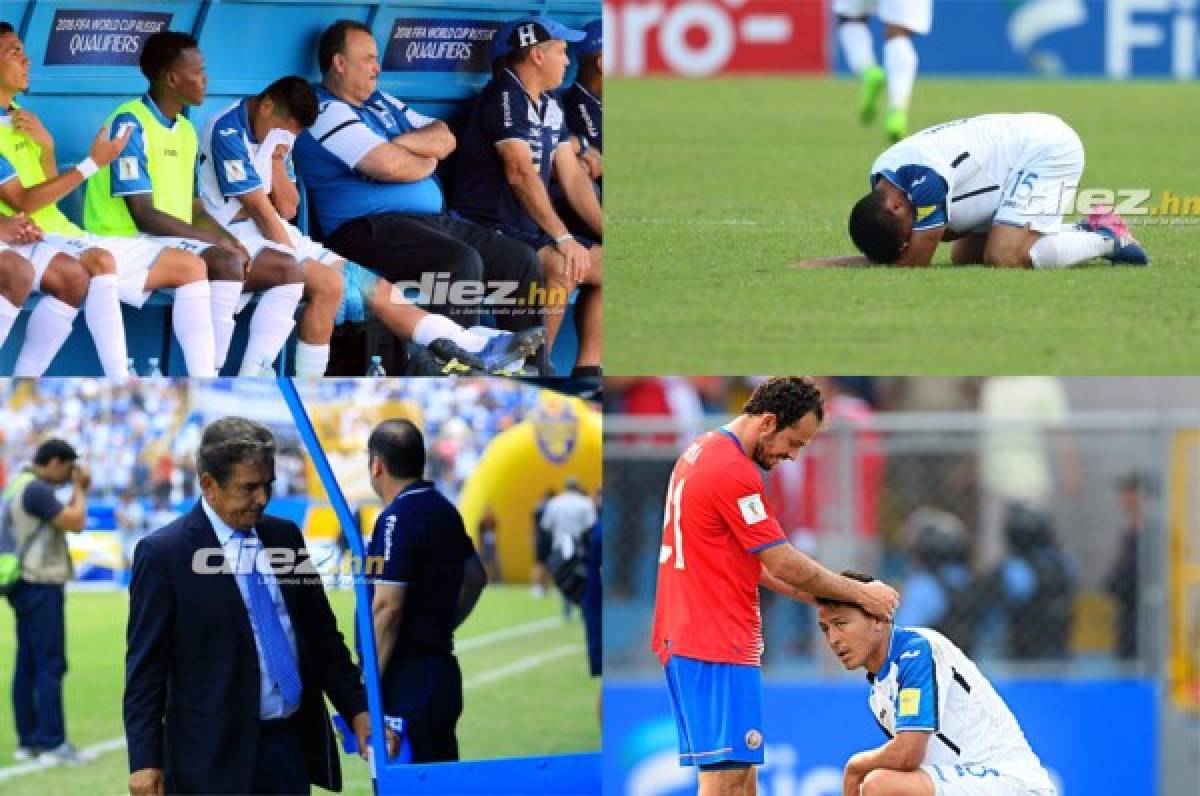 ¡Mucha tristeza! Las fotos que no se vieron en TV en juego de Honduras-Costa Rica
