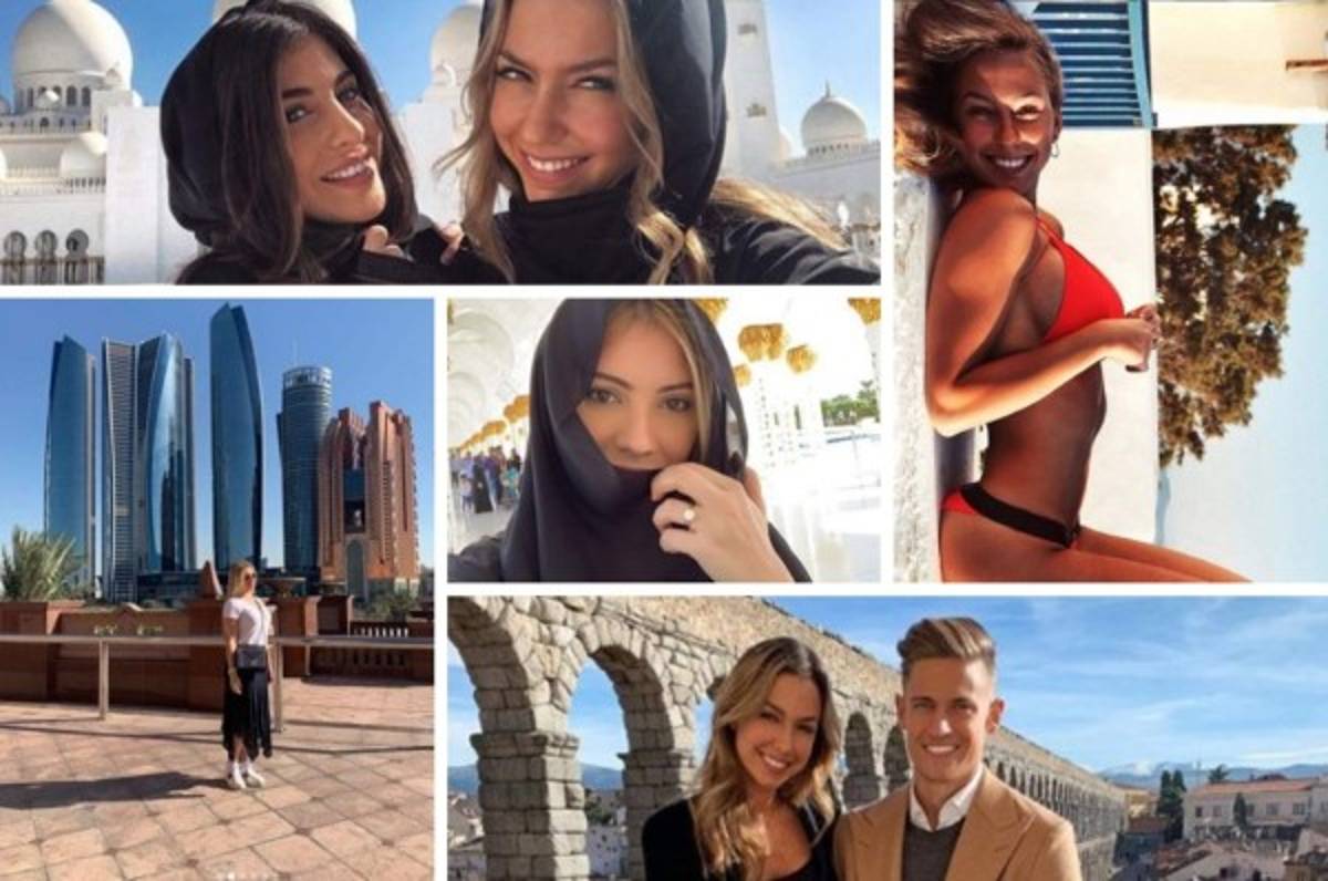 Ellos a jugar y ellas de vacaciones: El viaje de las novias del Real Madrid a Abu Dabi
