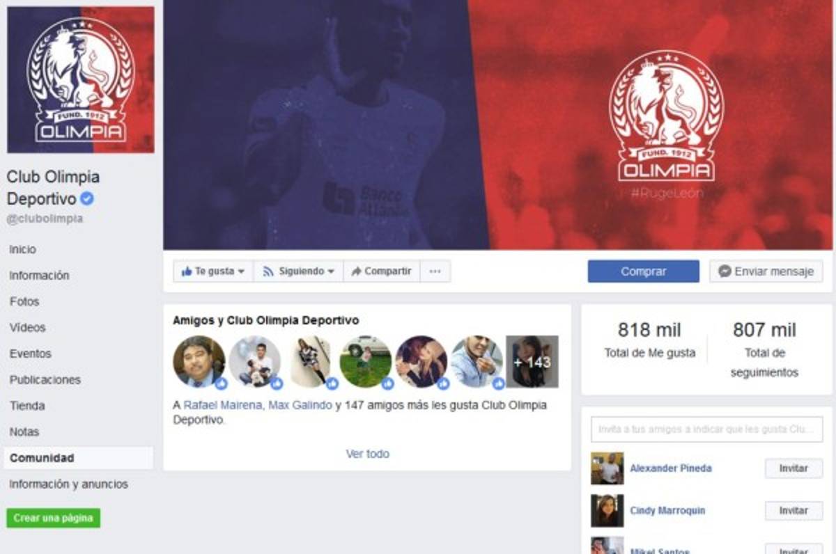 ¿Qué club es el rey de las redes sociales en Honduras?