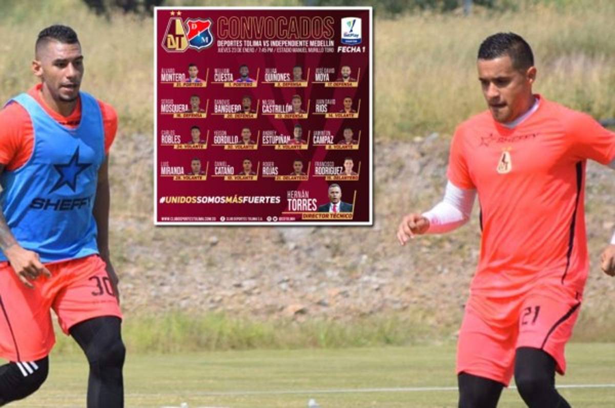 Roger Rojas es convocado por Deportes Tolima para arranque de la Liga Colombiana