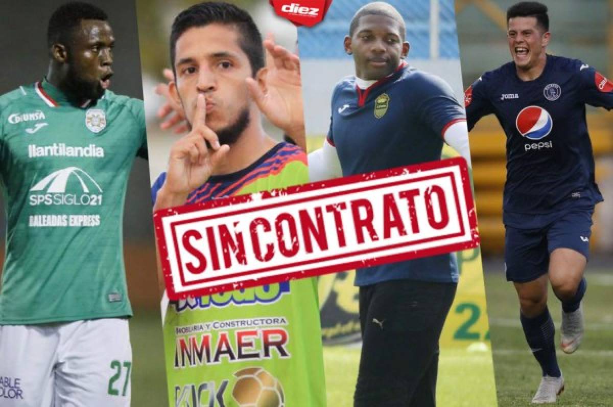 La gran lista de jugadores que se quedaron sin contrato en el fútbol hondureño